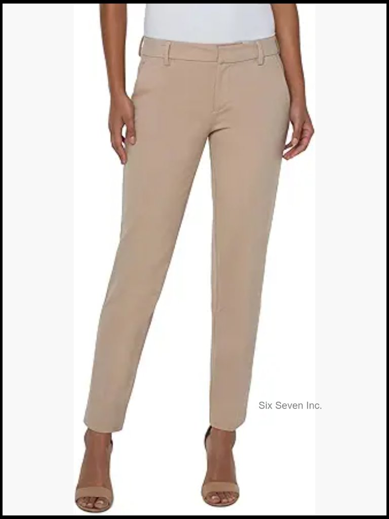Mid Rise Trouser Super Stretch Ponte Work Pants